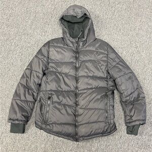 Spyder Boys Black Puffer Jacket with Hood Size 14/16